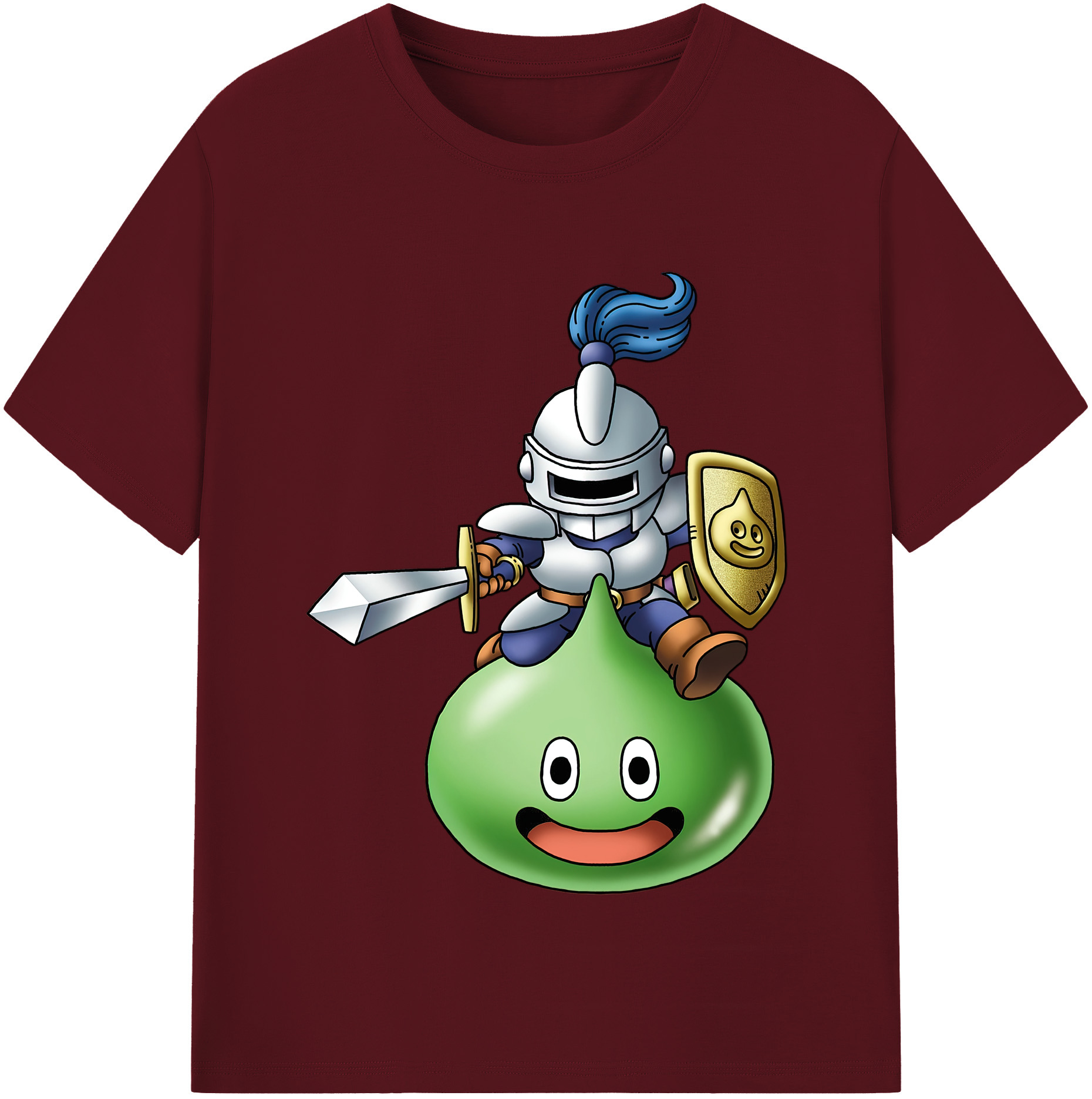 （画像用） ドラゴンクエスト Doragon Kuesuto Dragon Quest 綿100％半袖Tシャツ（フロントプリント）